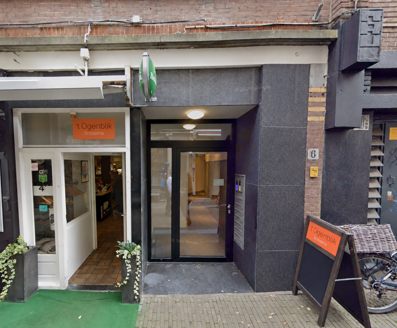 Main entrance at Molenstraat 6